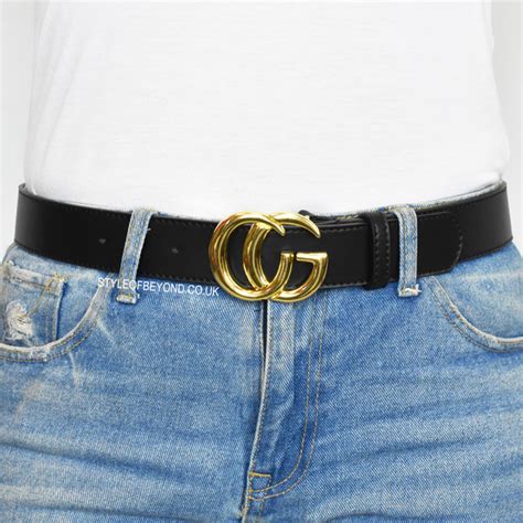 black gucci inspired belt